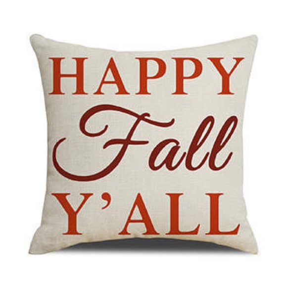SET OF 4 HAPPY FALL Y’ ALL 18x18 - Picture 1 of 1